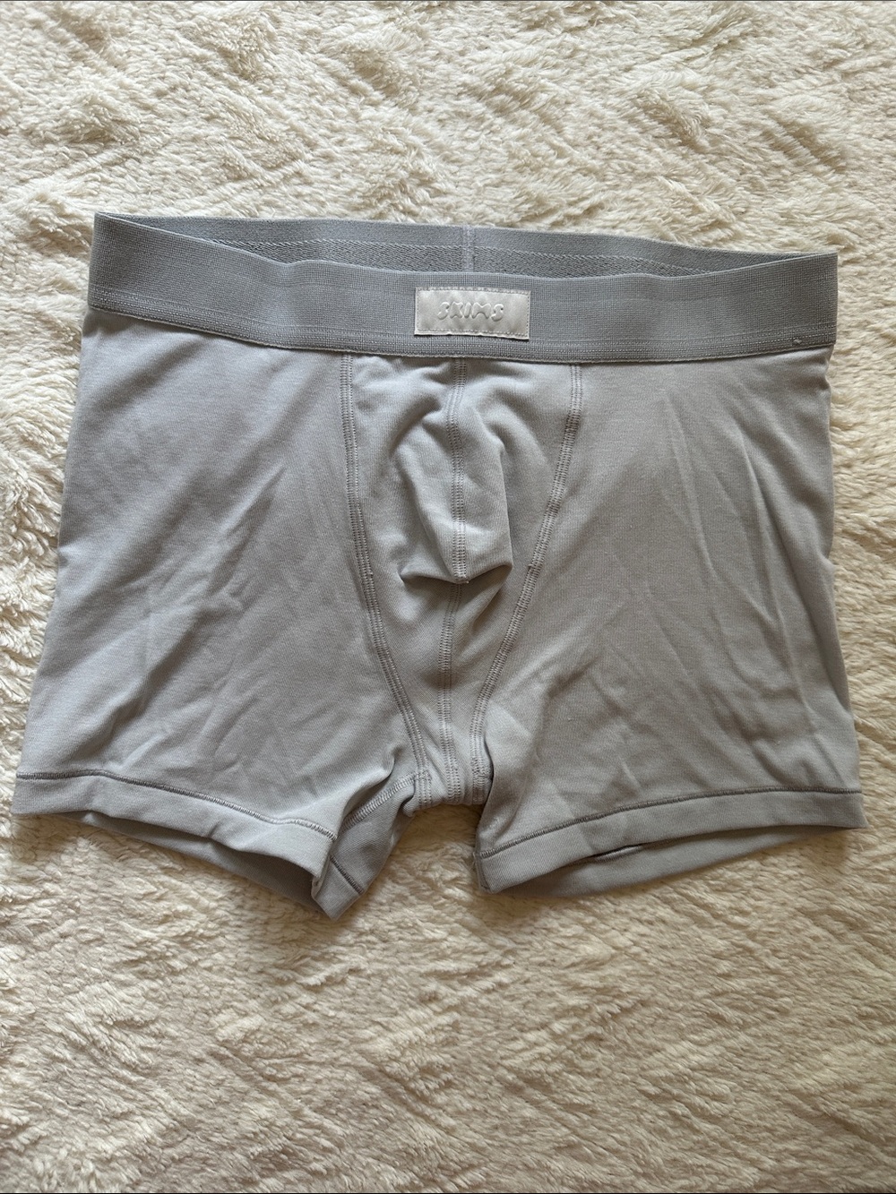 SKIMS Men's Gray Modal Stretch Boxer Briefs